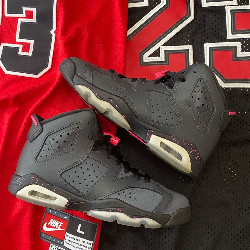 🔥’Hyper Pink’ Air Jordan 6 Retro GS🔥🧊W-6!